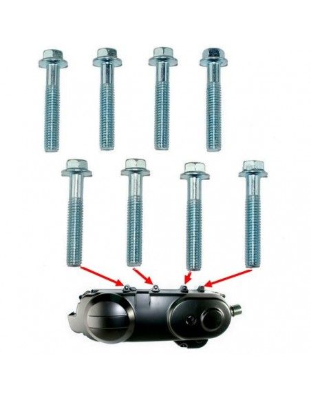 Śruby dekla wariatora i pokrywy paska – skuter 4T ( chiński) zestaw