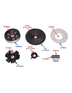 Wariator skuter 4T z silnikiem chińskim 139QMB 139QMA BN139QMB kompletny