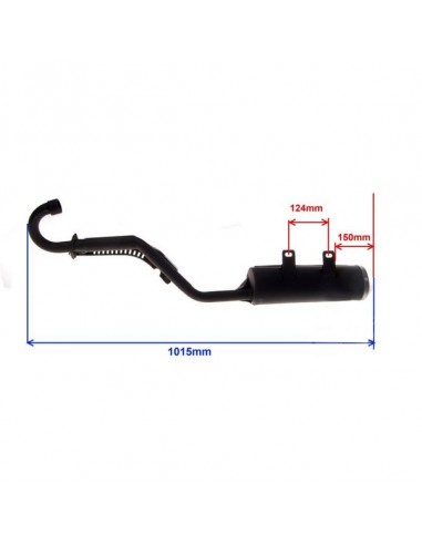 Tłumik wydechowy chiński quad 250