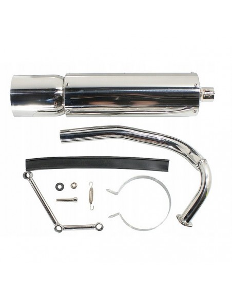 Przelotowy sportowy tłumik do skutera 4T