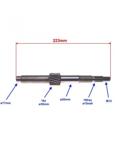 Wałek sprzęgła Shineray 150