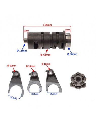 wymiary wybieraka do skrzyni biegów do LONCIN LX250ST