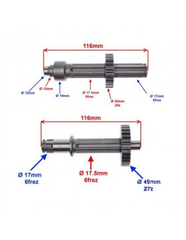 Skrzynia biegów kpl quad 110
