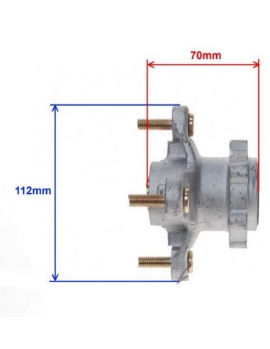 Piasta przedniego koła chiński quad 150