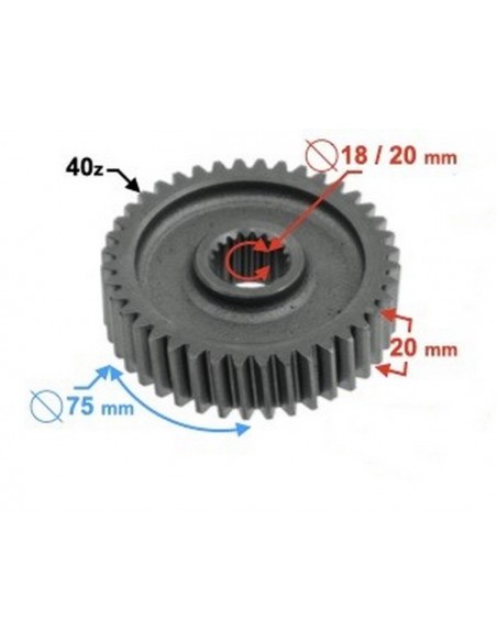 Koło pośrednie przekładni quad 150 automat