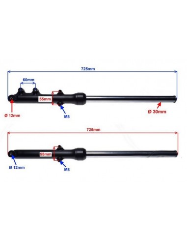 Amortyzatory przednie Junak 122