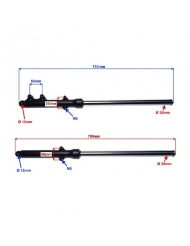 Amortyzatory przód Junak 121 P+L