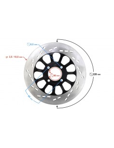 Tarcza hamulca przedniego do Router WS 50