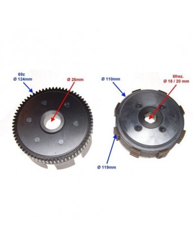 Sprzęgło do SMC Barossa 250cc