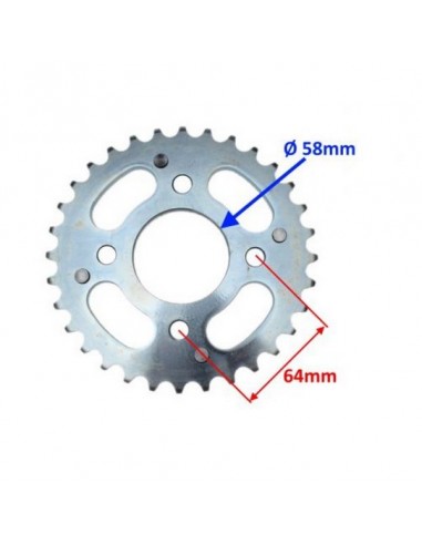 Zębatka tylna do Romet R250 Jinlun JL250-5 250 Chopper 250