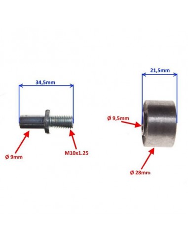Śruby zębatki tylnej do Romet R250 Jinlun JL250-5 250 Zipp Raven Chopper 250