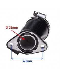 Króciec gaźnika prawy do Romet R250 Jinlun JL250-5 Raven Chopper 250