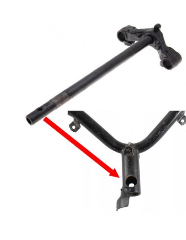 Router Bassa 50 4T - półka widelca.widok z kompatybilną kierownicą