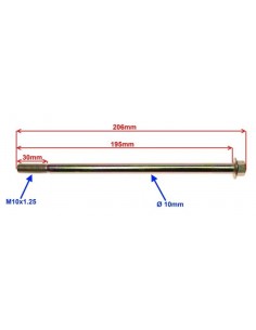 Oś koła przedniego 10mm do skutera