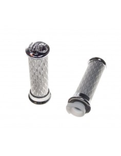 Ryflowane manetki siwe - części do skutera 2T 4T wraz z widocznym rolgazem