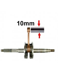 Część do skutera 2t - wał korbowy z korbowodem na sworzeń 10mm