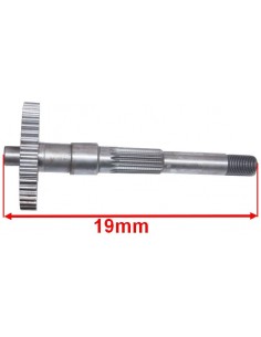 Oś napędowa przekładni  ( w tylne koło ) skuter 2T z hamulcem tarczowym