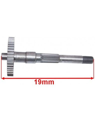 Oś napędowa przekładni  ( w tylne koło ) skuter 2T z hamulcem tarczowym