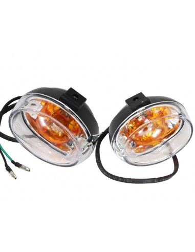 Kierunkowskazy przednie z białym kloszem