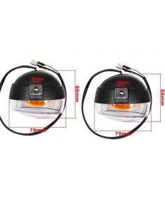 Kierunkowskazy przednie z pomarańczową żarówką