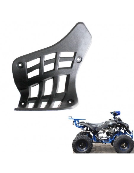 Czarna osłona stopy na lewą stronę przedniej w połysku część do quada 110 125