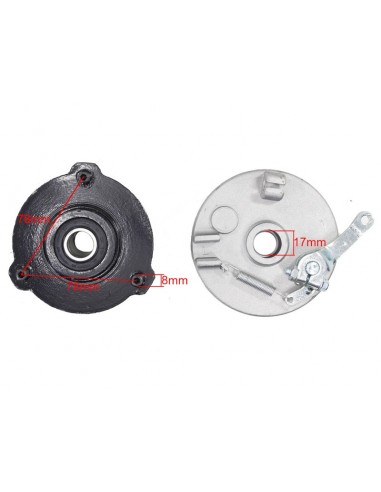 Lewa piasta przednia - część do quada 110 125 dokładnie widoczne wymiary