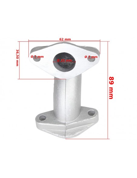 Króciec gaźnika atv110