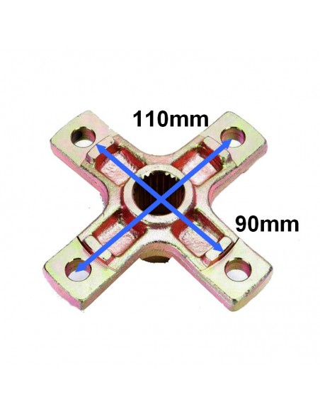 Piasta tylnego koła 24 frezy