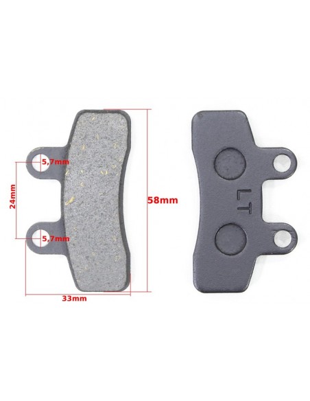 Klocki hamulcowe pit bike Kayo MRF 140 120 Taotao DB27 DB17 przednie