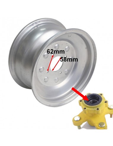 Felga srebrna przednia do Bashan BS200S-7