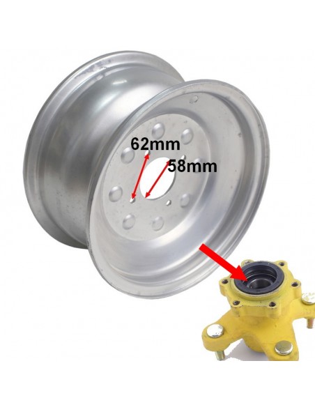 Felga srebrna przednia do Bashan BS200S-7