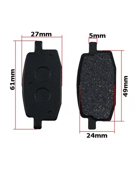 Klocki hamulcowe przód do Romet 727 Eco hamulca przedniego komplet