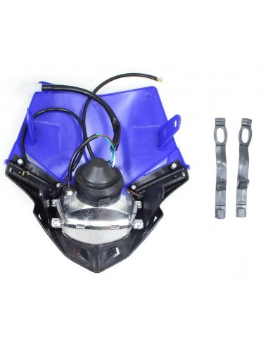 Lampa z niebieską owiewką do crossa 125