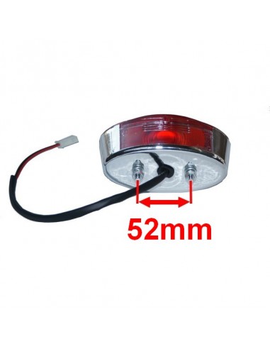 Lampa tylna do Bashan 200 z chromowaną obudową