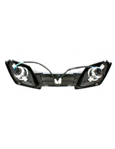 Przedni podwójna lampa, z dwoma reflektorami.