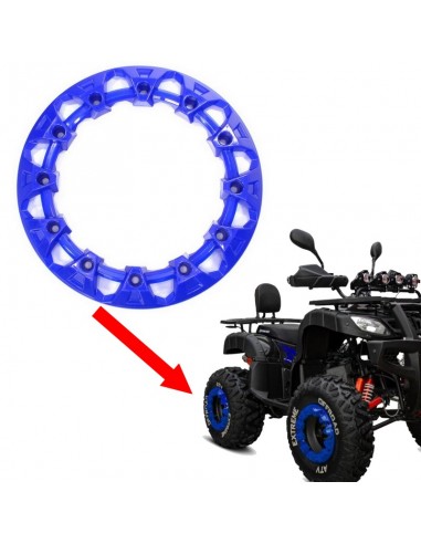 Pokrywa dekoracyjna felgi 8 do quada 110 125 niebieska