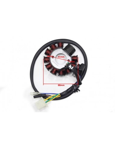 Stator iskrownik z wymiarami - część do quada 150 automata