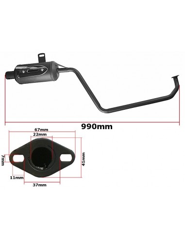 Tłumik wydechowy do quada 150 automata dokładne wymiary