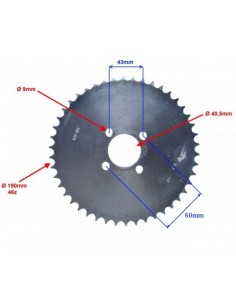 Zębatka tył do Shineray XY250ST-4B