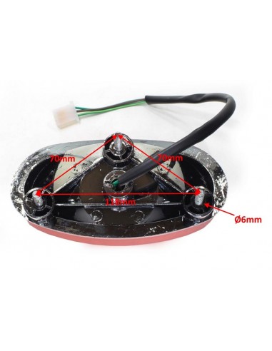 Lampa tylna do quadów 110-250