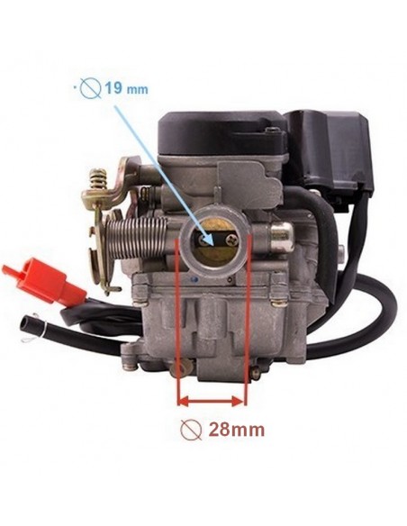Tuningowy gaźnik w chińskim skuterze 4T