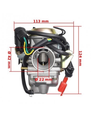Gaźnik z automatem ssania skutery 125