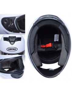 Kask motocyklowy rozmiar l , zdjęcie pokazuje środek kasku