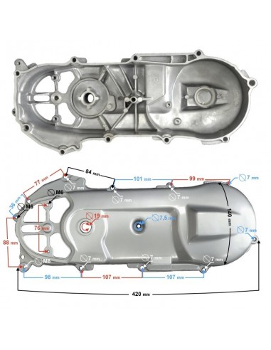 Pokrywa silnika do 2T dwusuwowych skuterów