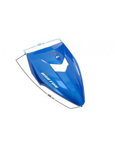 Obudowa przednia plastik do Zipp Tops + plus Niebieska z wymiarami