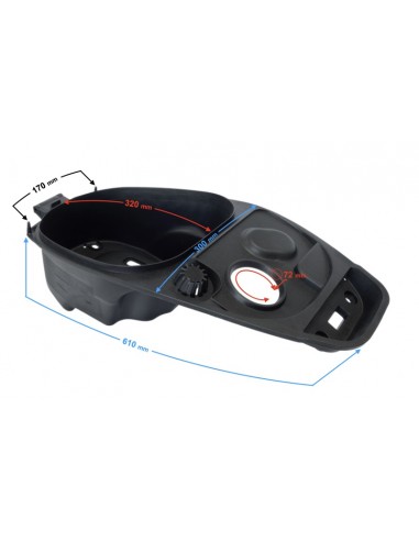 Schowek kanapy plastik pod siedzeniem do Zipp Tops + plus