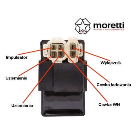Moduł zapłonowy odblokowany skuter 2T