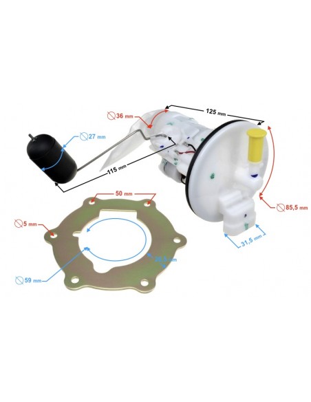 Pompa paliwa do Torq Formax Romet 747 Junak 607