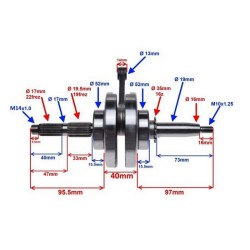 Wał korbowy MRF 140