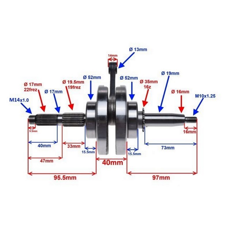 Wał korbowy MRF 140
